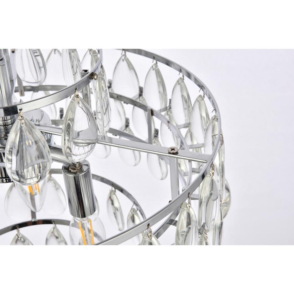 Mila 16 inch pendant in chrome. Picture 5