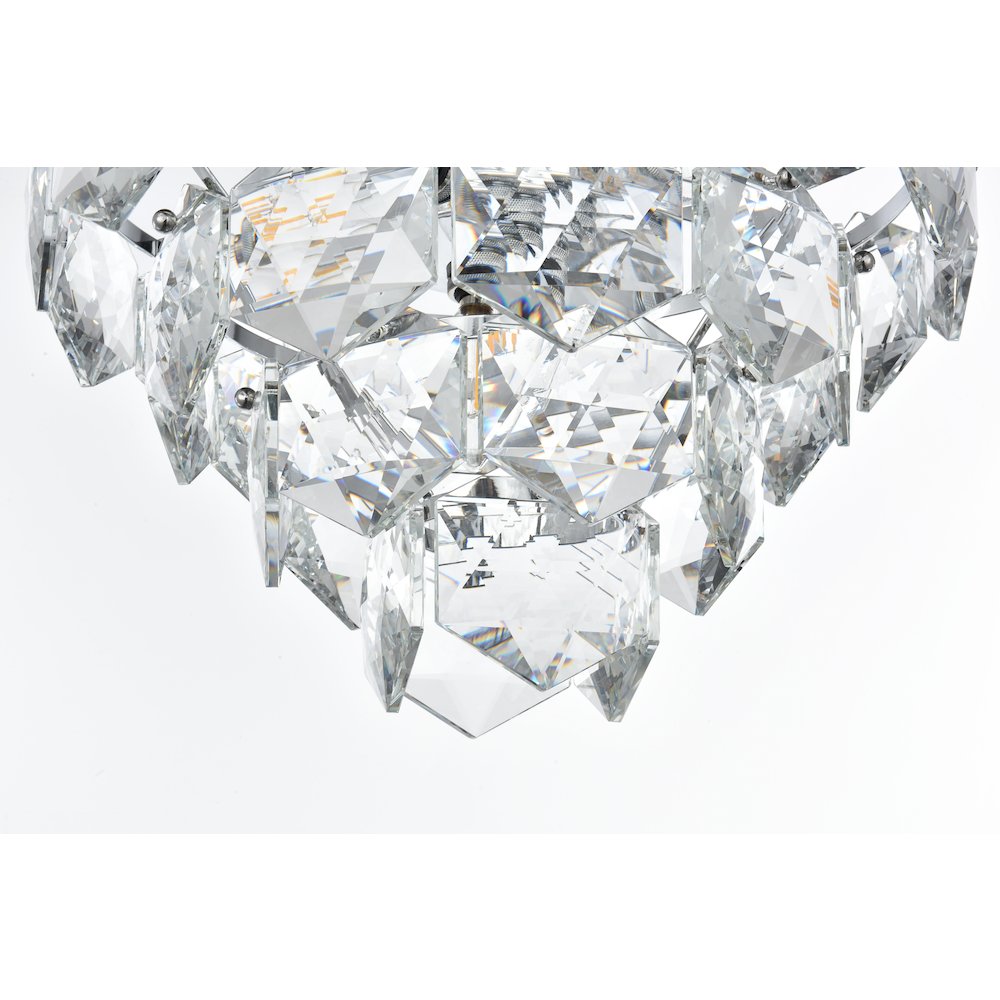 Adaline 16 Inch Chandelier In Chrome. Picture 4