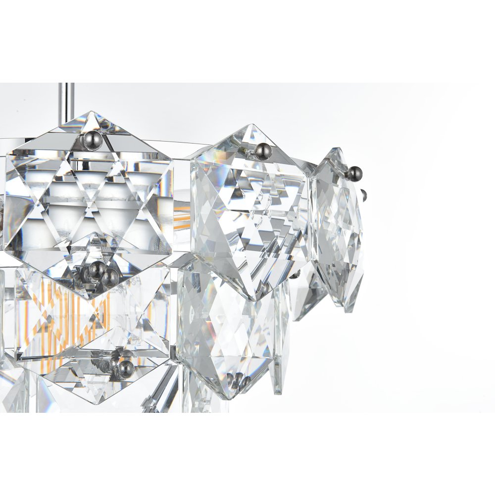 Adaline 16 Inch Chandelier In Chrome. Picture 6