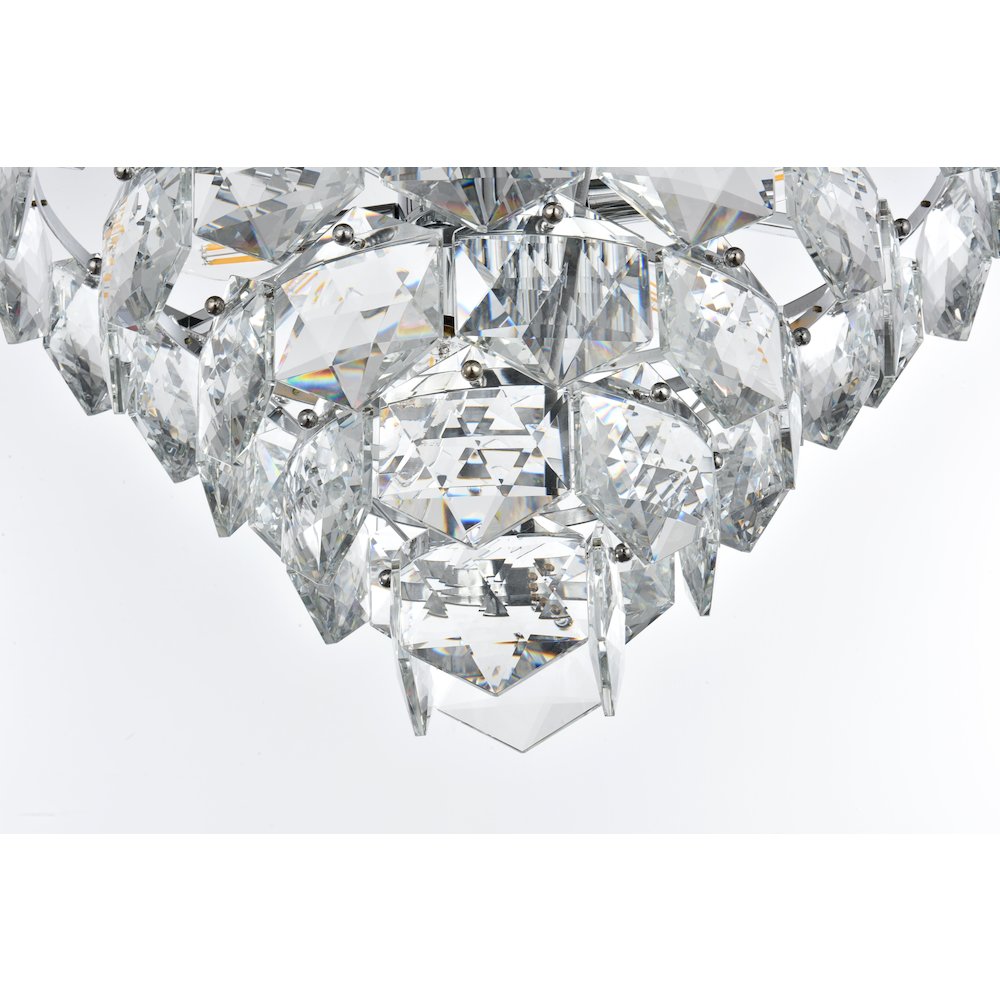 Adaline 20 Inch Chandelier In Chrome. Picture 4