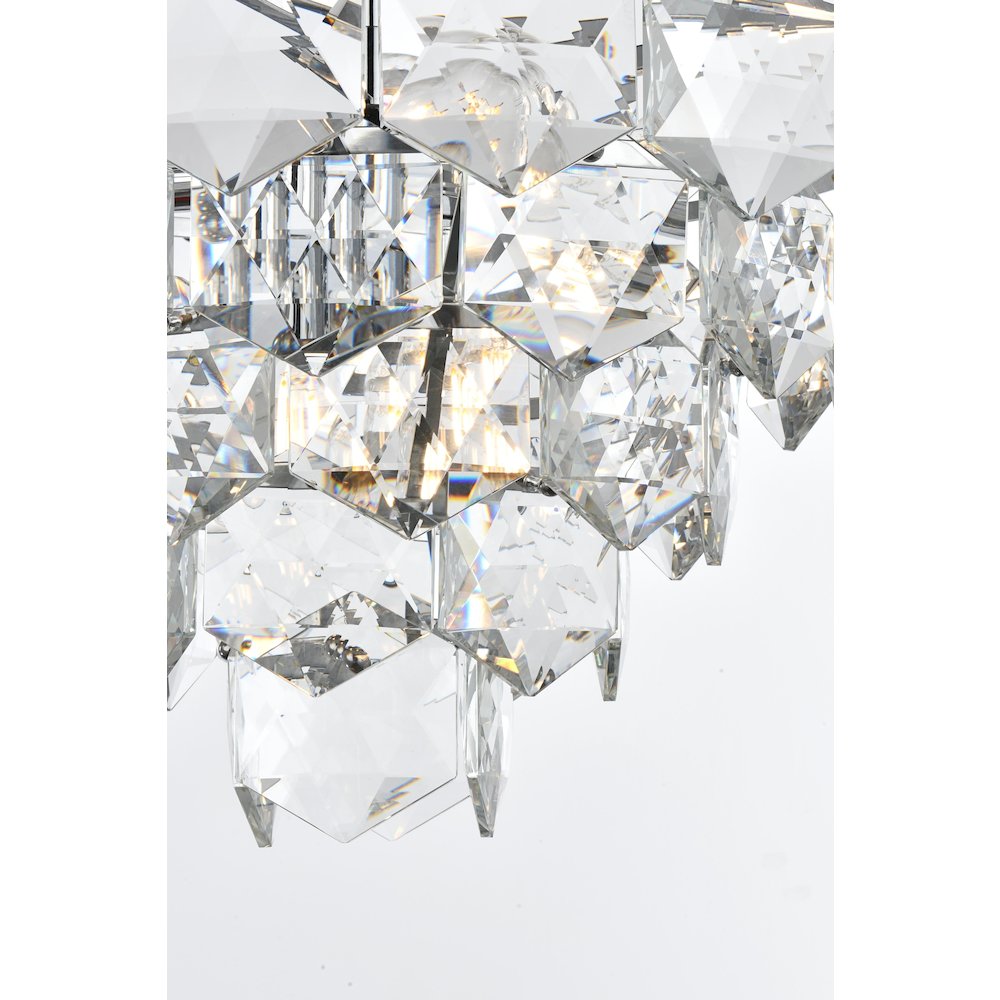 Adaline 20 Inch Chandelier In Chrome. Picture 6