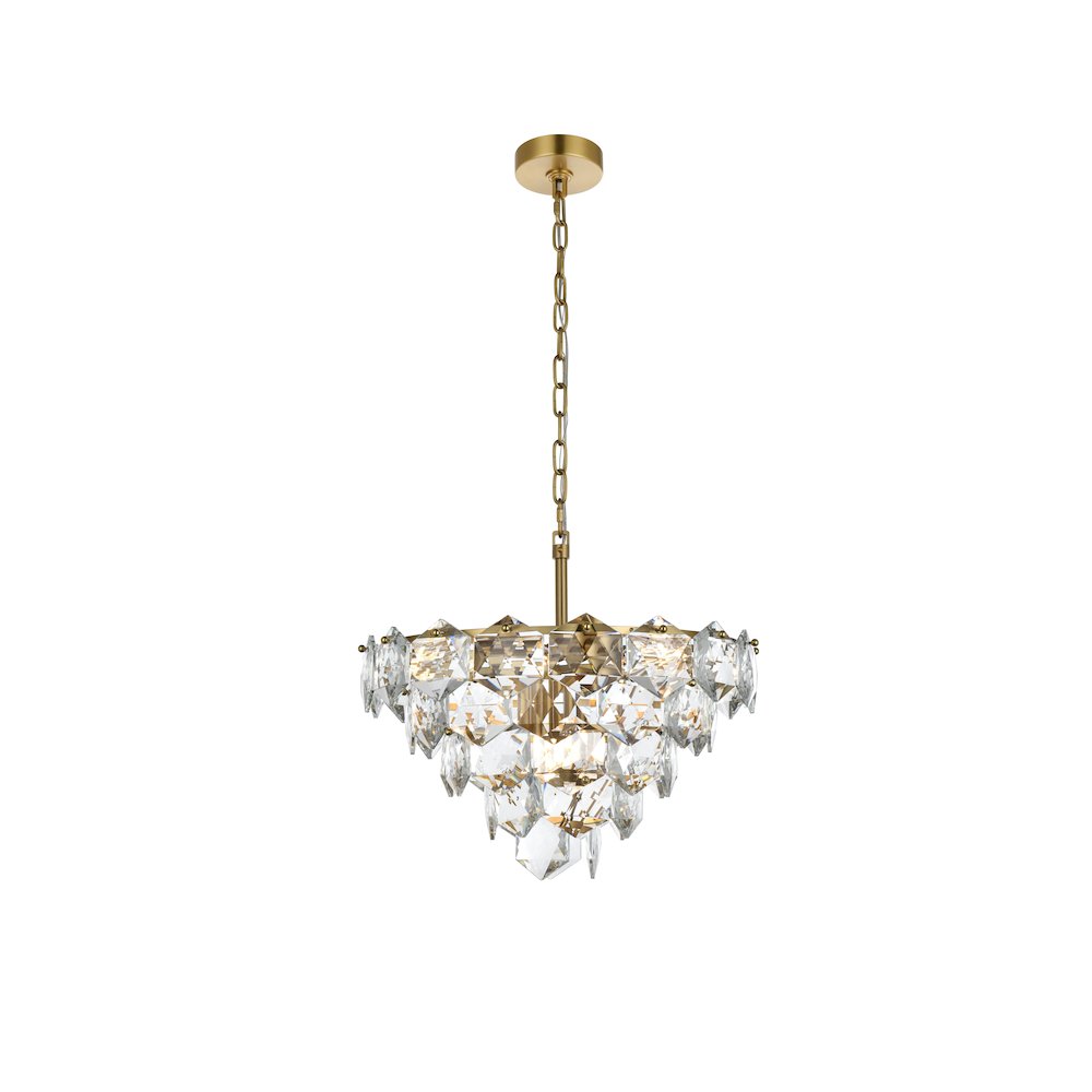 Adaline 20 Inch Chandelier In Satin Gold. Picture 1