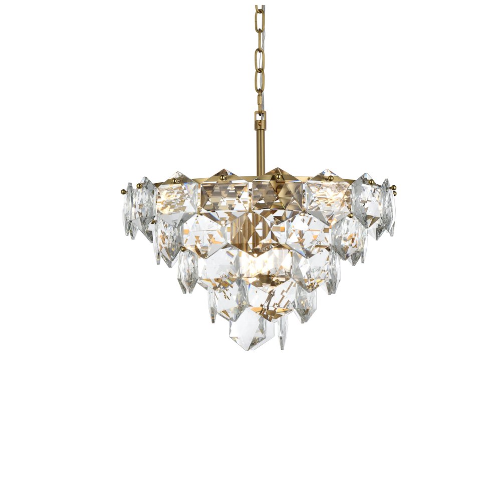 Adaline 20 Inch Chandelier In Satin Gold. Picture 3