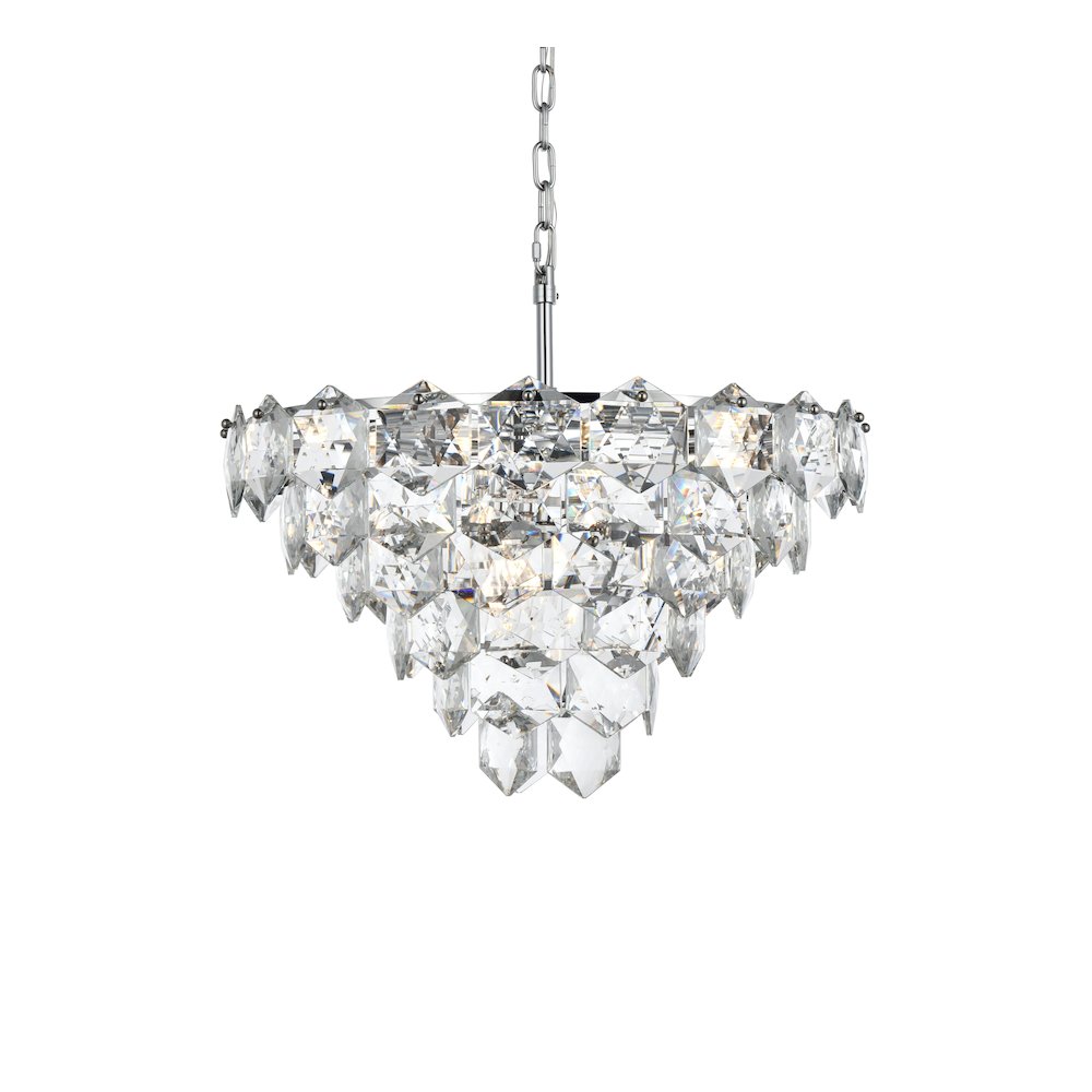 Adaline 24 Inch Chandelier In Chrome. Picture 3