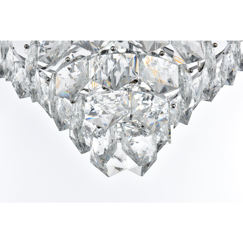 Adaline 24 Inch Chandelier In Chrome. Picture 4