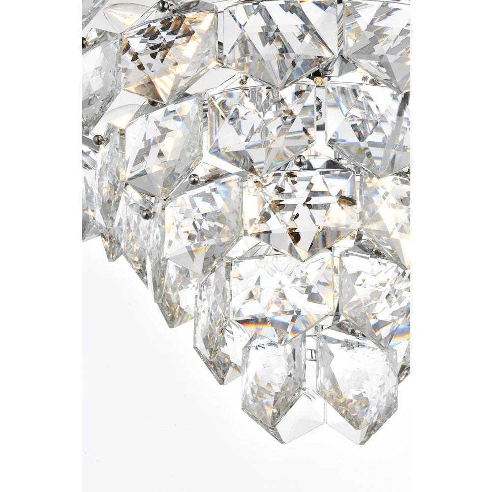 Adaline 24 Inch Chandelier In Chrome. Picture 6