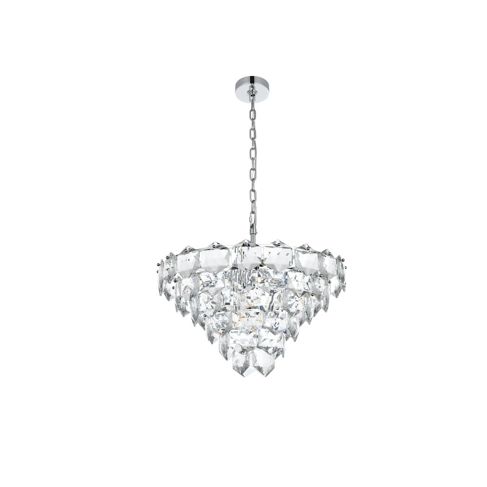 Adaline 24 Inch Chandelier In Chrome. Picture 7