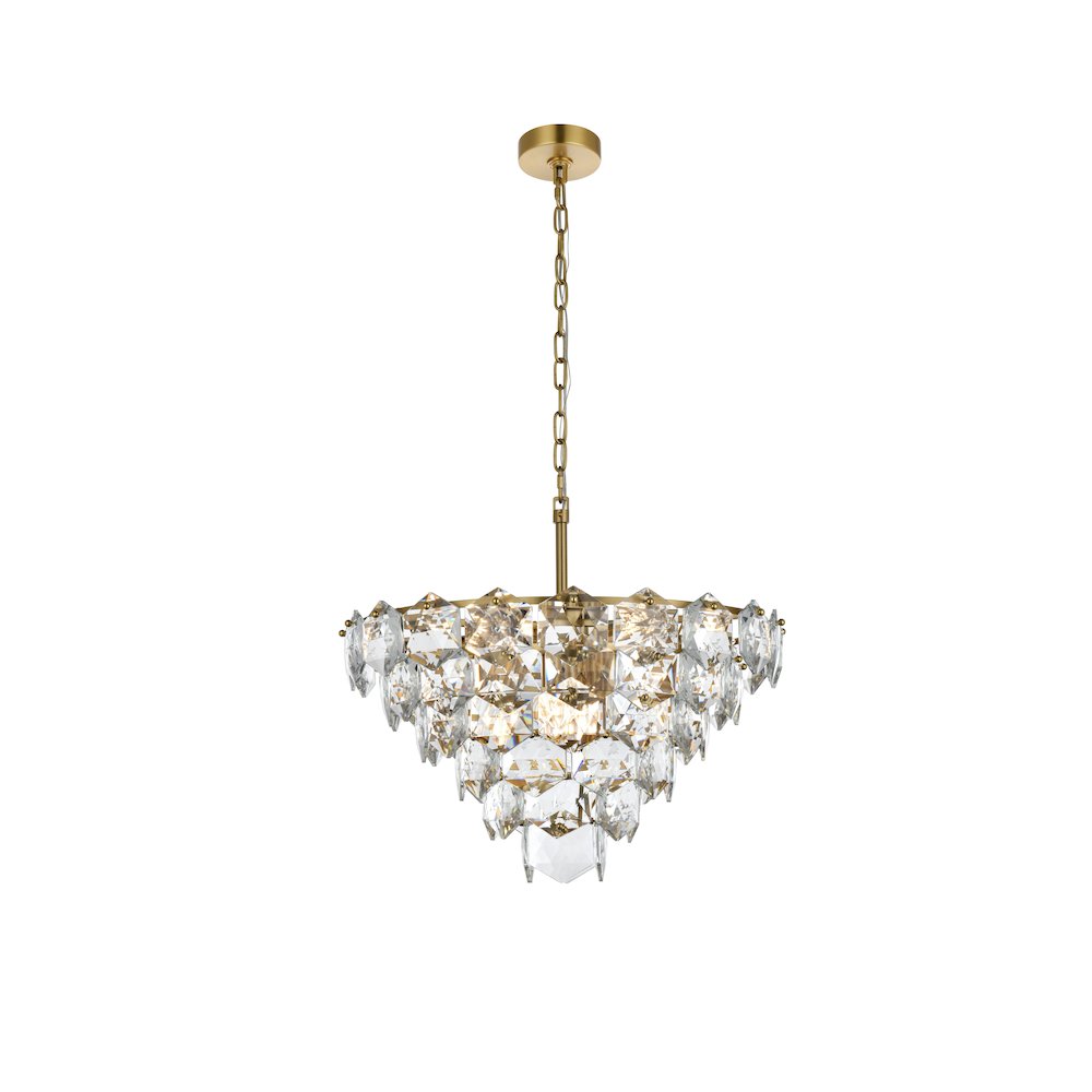 Adaline 24 Inch Chandelier In Satin Gold. Picture 1