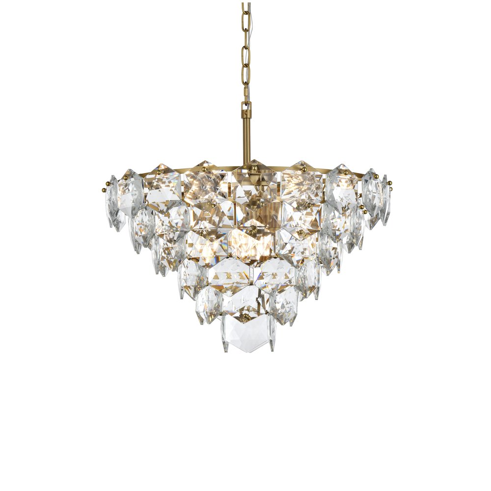 Adaline 24 Inch Chandelier In Satin Gold. Picture 3