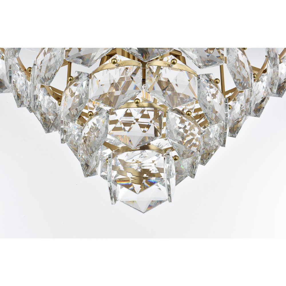 Adaline 24 Inch Chandelier In Satin Gold. Picture 4