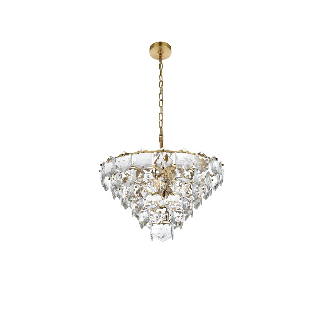 Adaline 24 Inch Chandelier In Satin Gold. Picture 7