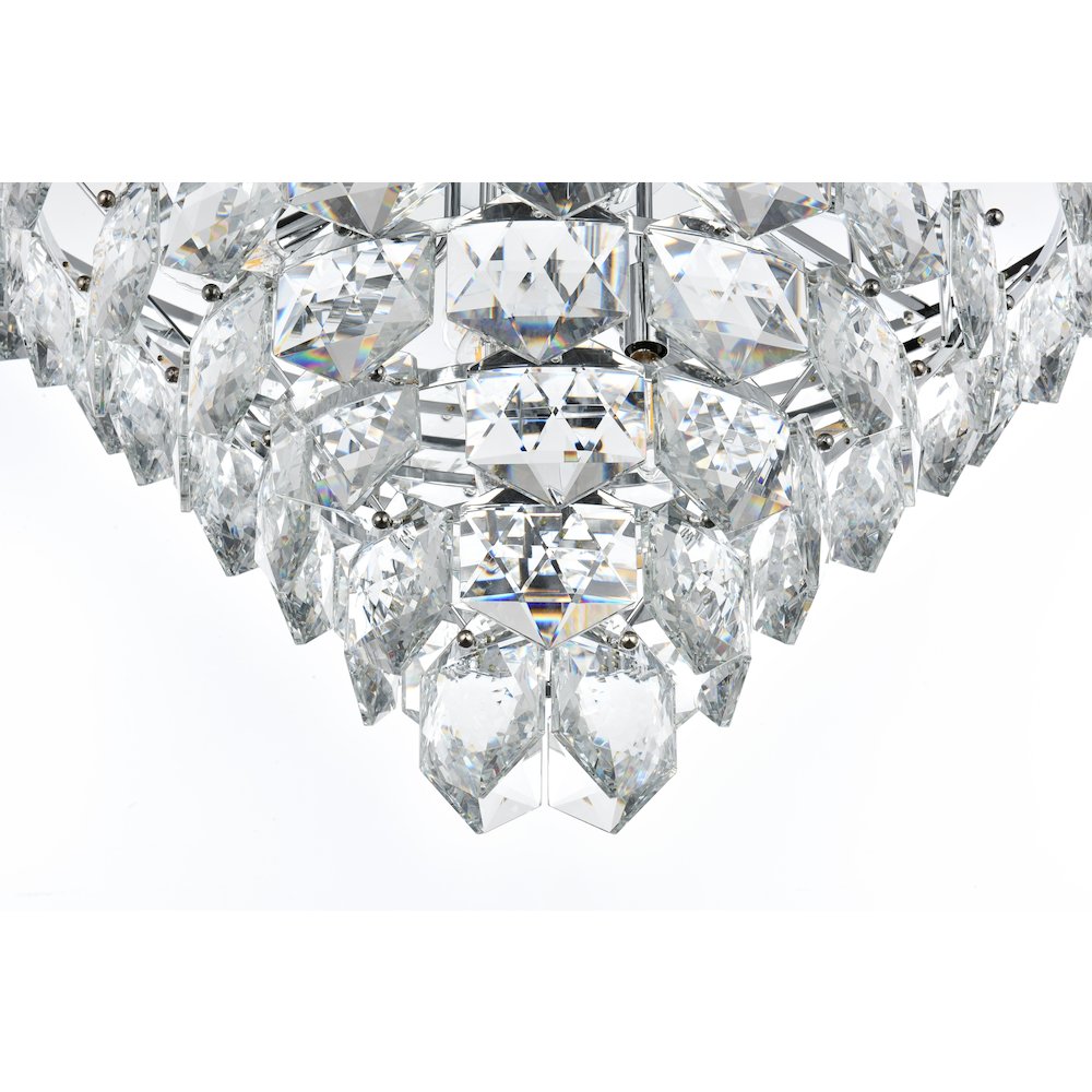 Adaline 32 Inch Chandelier In Chrome. Picture 4