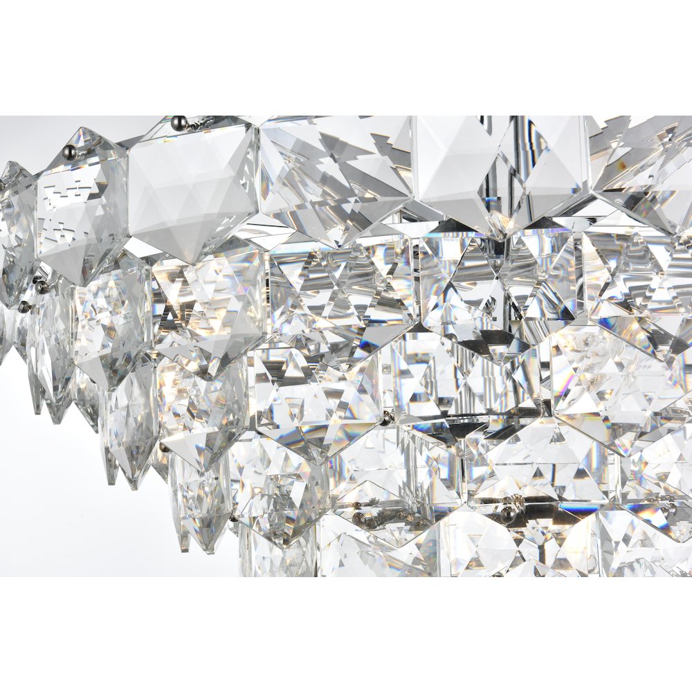 Adaline 32 Inch Chandelier In Chrome. Picture 6