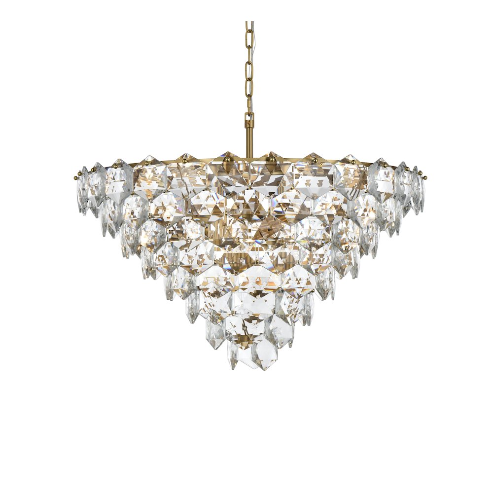 Adaline 32 Inch Chandelier In Satin Gold. Picture 3