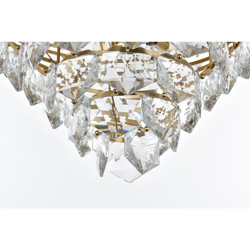 Adaline 32 Inch Chandelier In Satin Gold. Picture 4