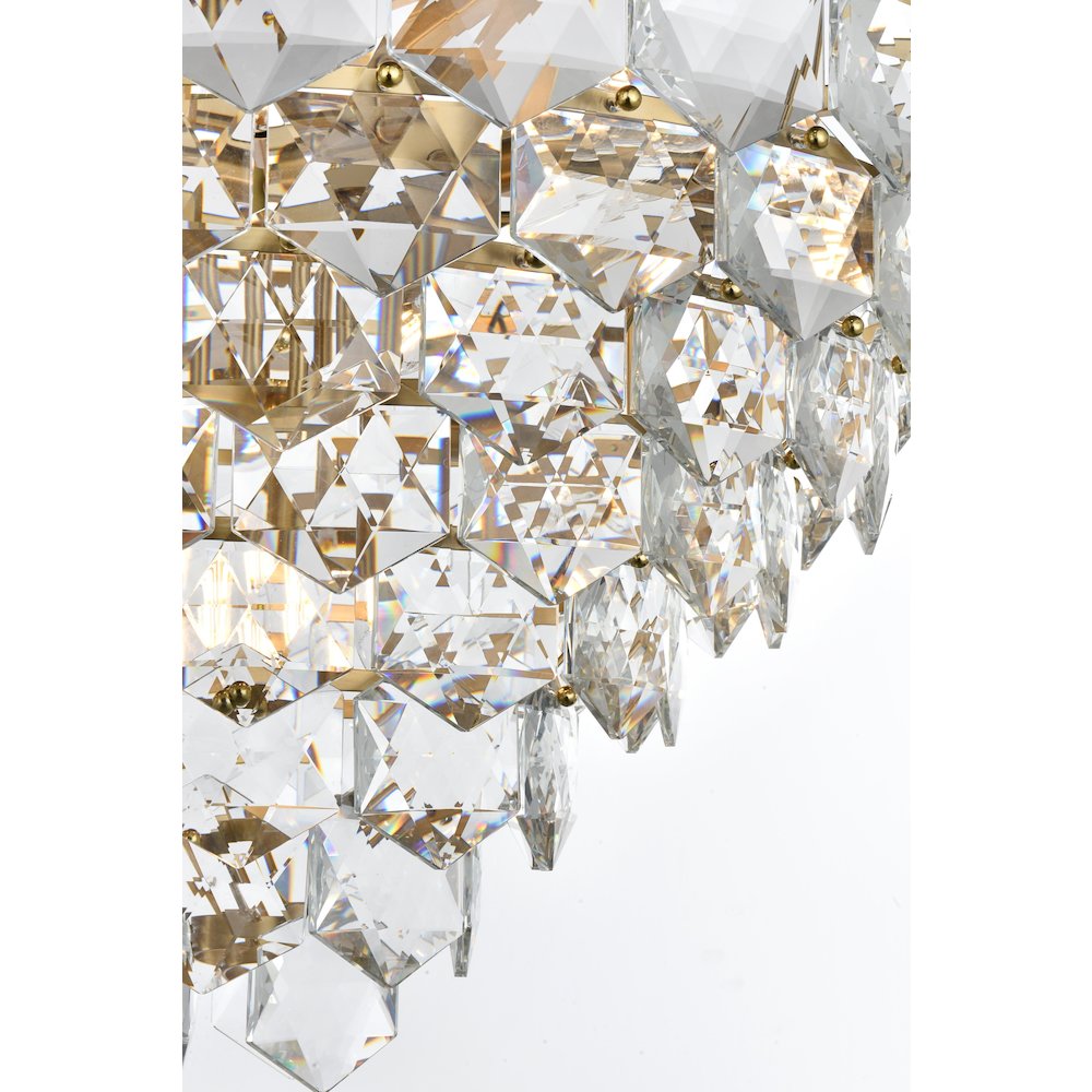 Adaline 32 Inch Chandelier In Satin Gold. Picture 6