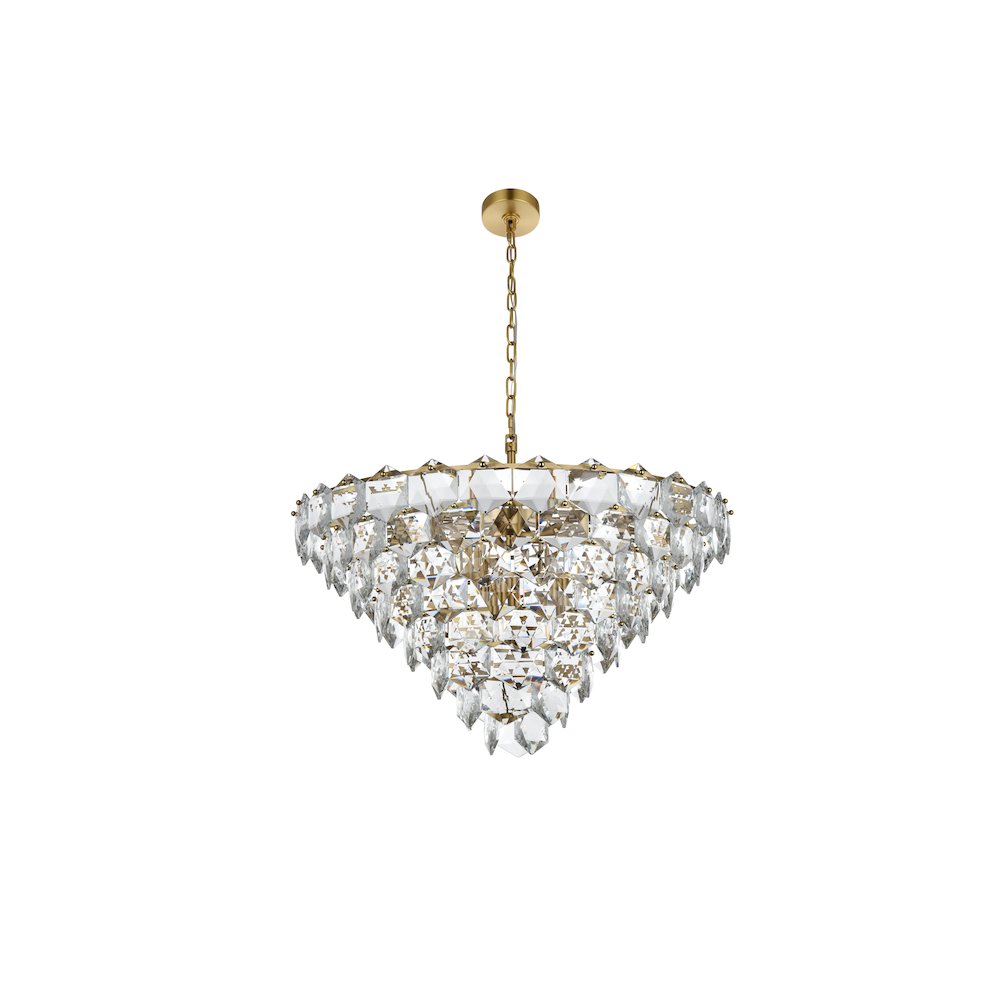 Adaline 32 Inch Chandelier In Satin Gold. Picture 7