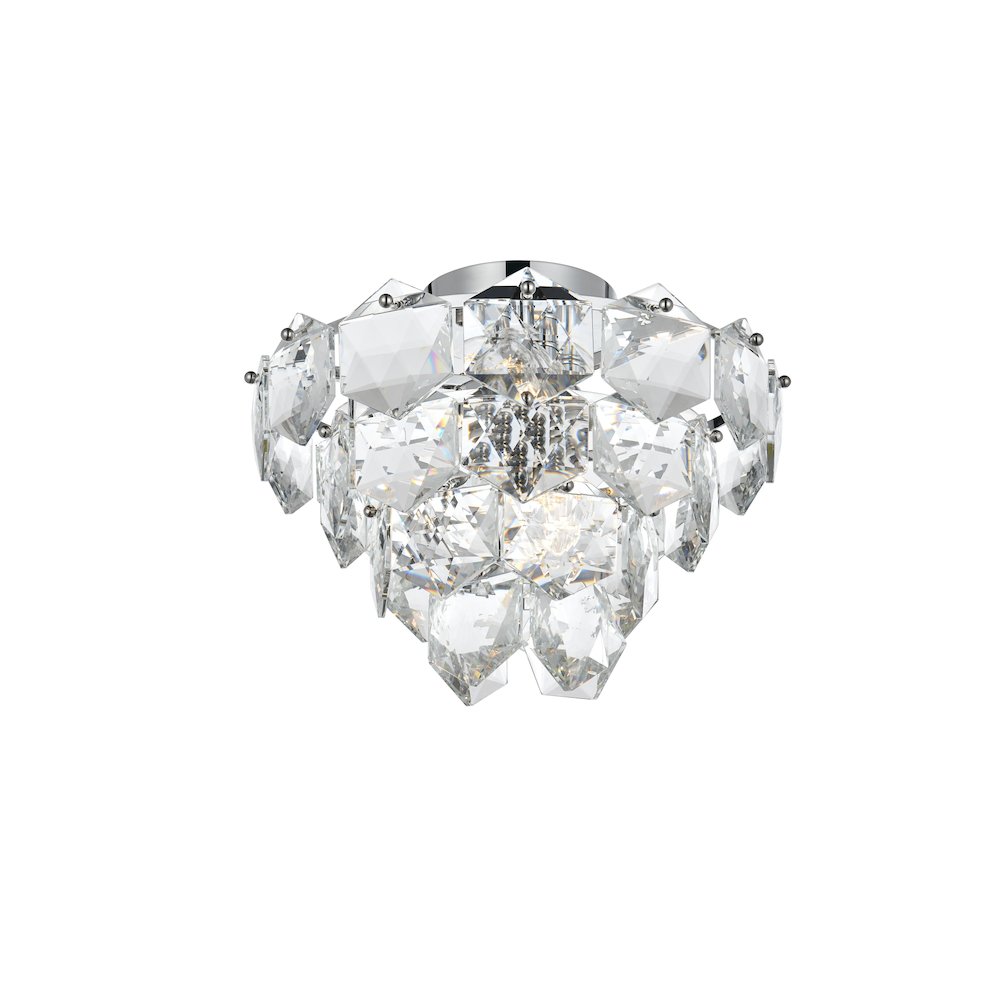 Adaline 16 Inch Flush Mount In Chrome. Picture 3