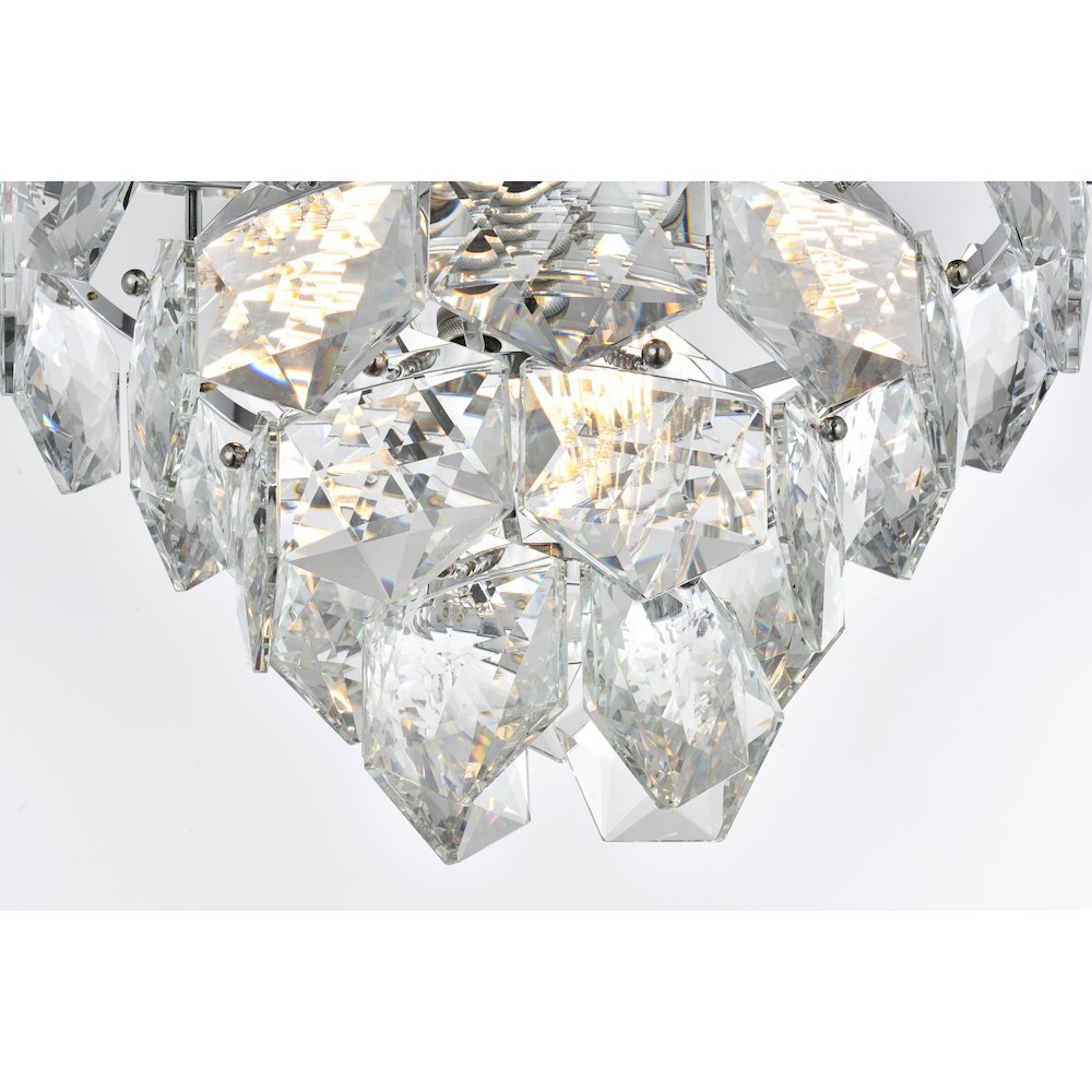 Adaline 16 Inch Flush Mount In Chrome. Picture 4