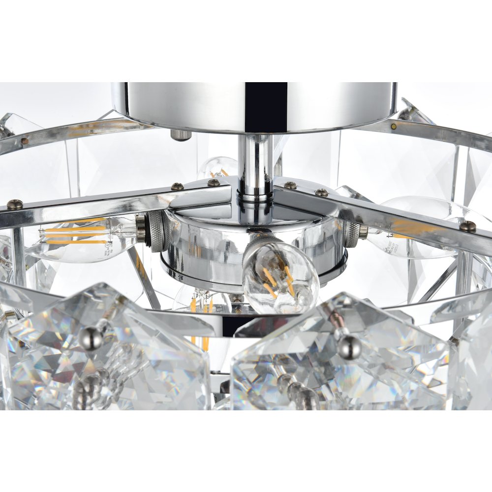 Adaline 16 Inch Flush Mount In Chrome. Picture 5