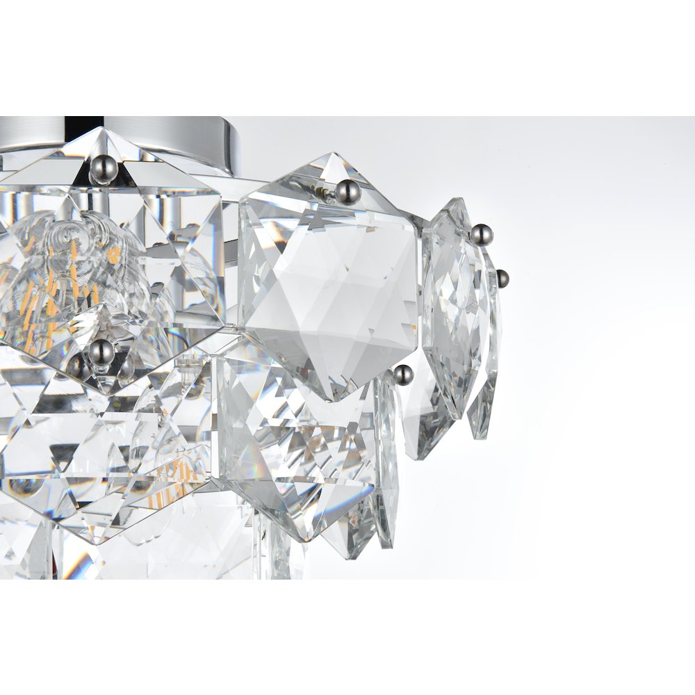 Adaline 16 Inch Flush Mount In Chrome. Picture 6