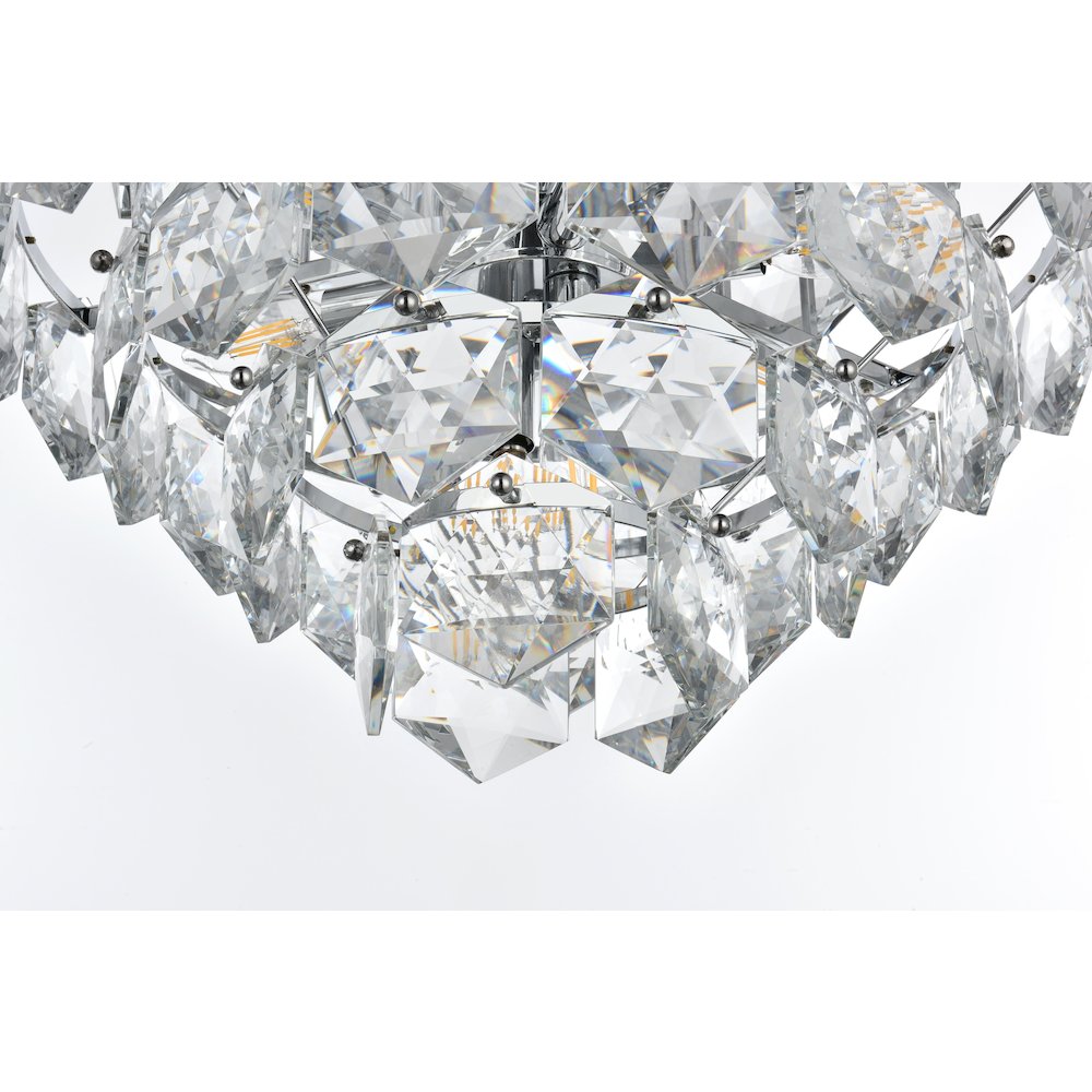 Adaline 20 Inch Chandelier In Chrome. Picture 4