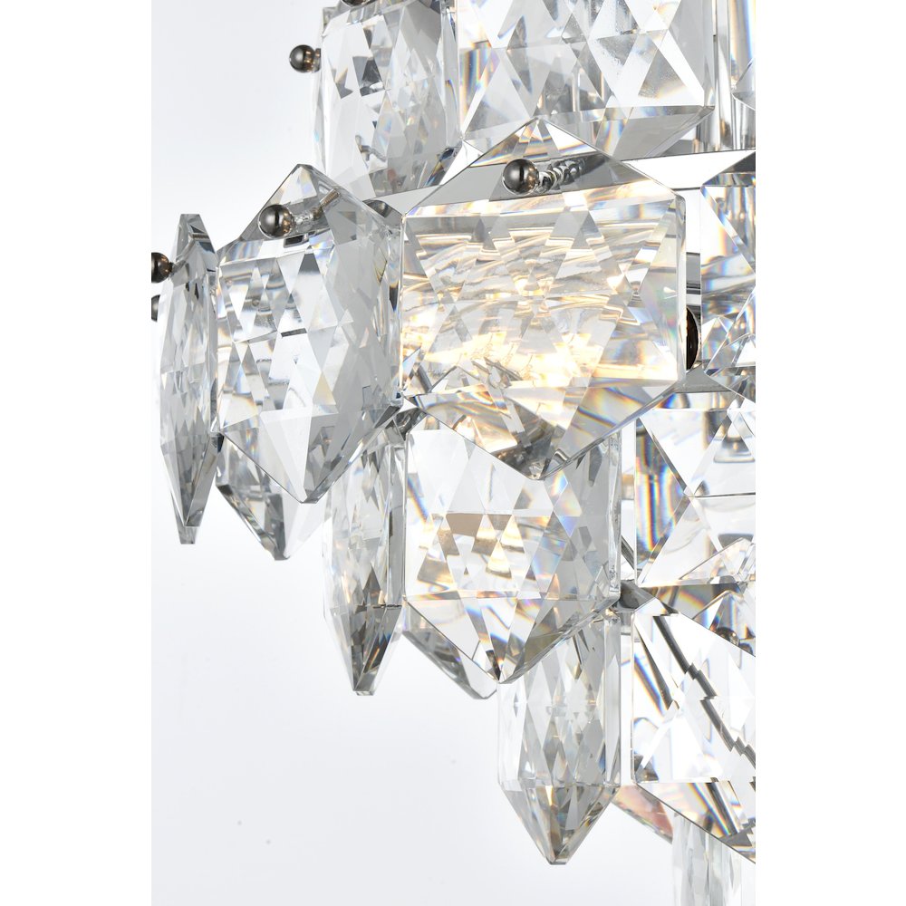 Adaline 20 Inch Chandelier In Chrome. Picture 6