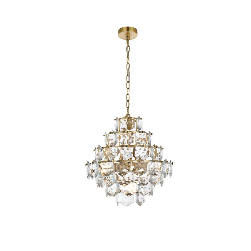 Adaline 20 Inch Chandelier In Satin Gold. Picture 1