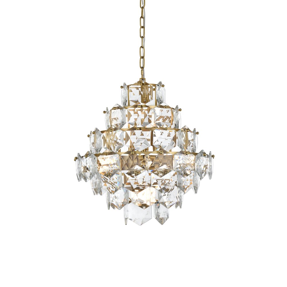 Adaline 20 Inch Chandelier In Satin Gold. Picture 3