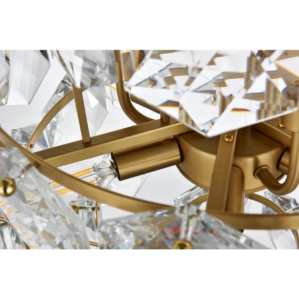 Adaline 20 Inch Chandelier In Satin Gold. Picture 5