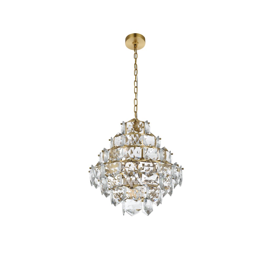 Adaline 20 Inch Chandelier In Satin Gold. Picture 7