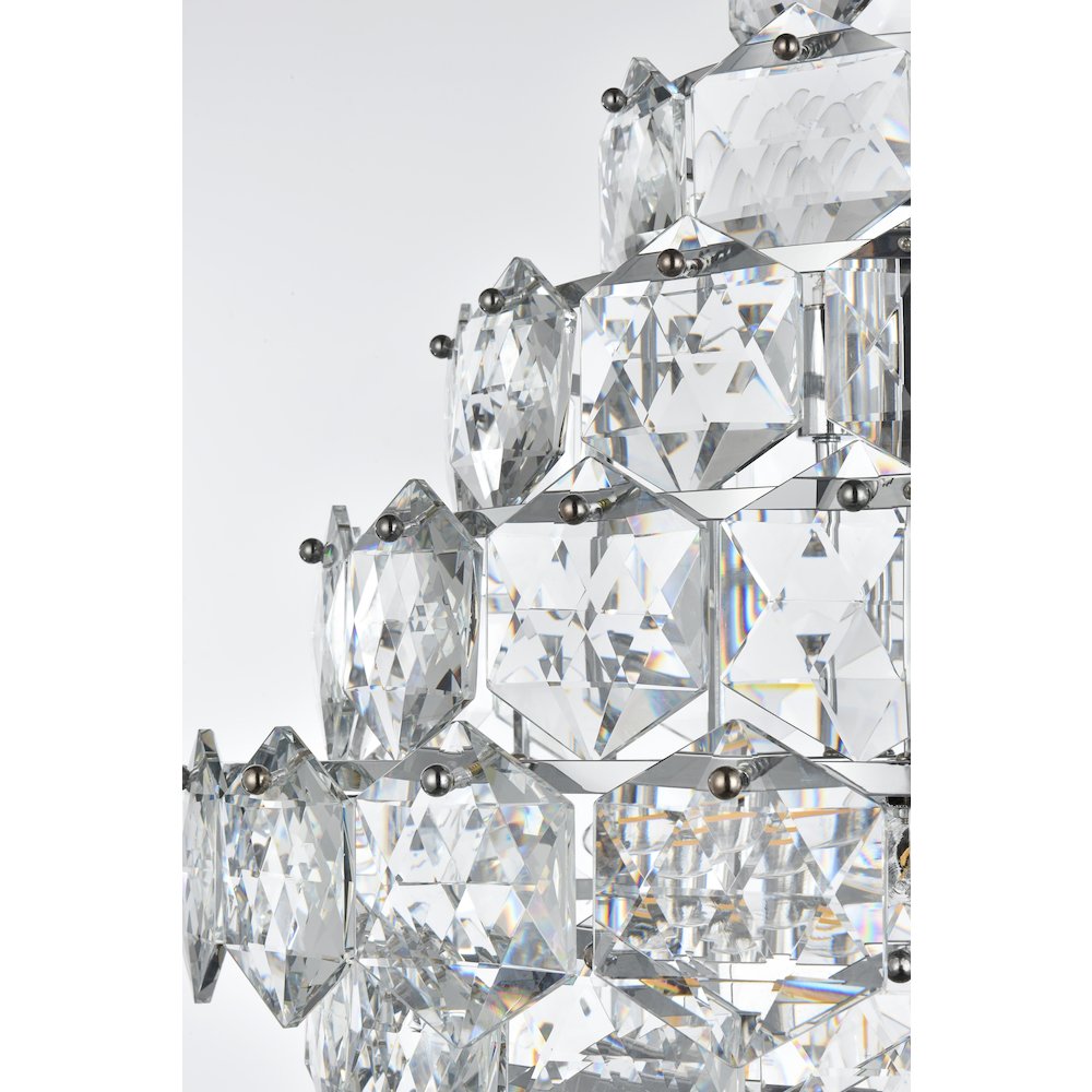Adaline 24 Inch Chandelier In Chrome. Picture 5