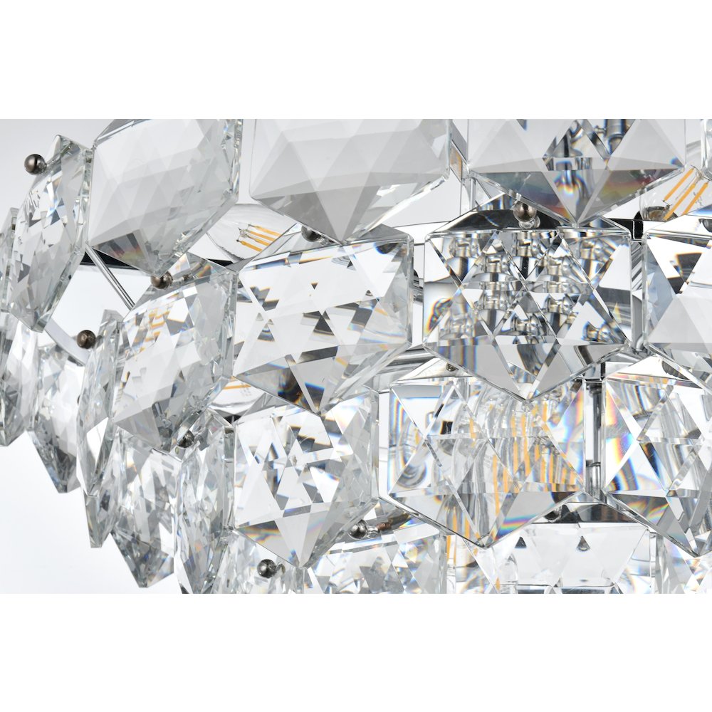 Adaline 24 Inch Chandelier In Chrome. Picture 6