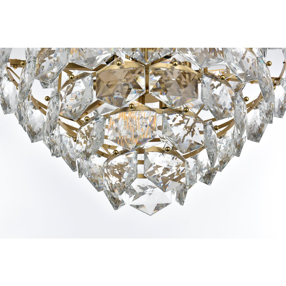 Adaline 24 Inch Chandelier In Satin Gold. Picture 4