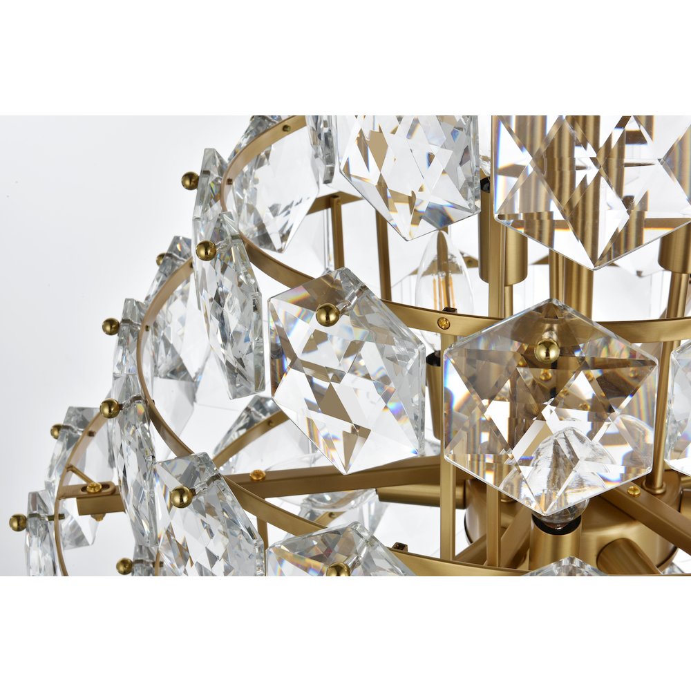 Adaline 24 Inch Chandelier In Satin Gold. Picture 5
