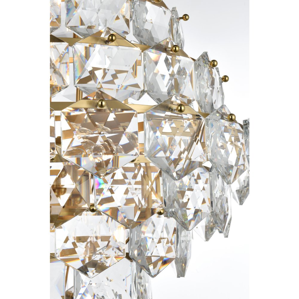 Adaline 24 Inch Chandelier In Satin Gold. Picture 6