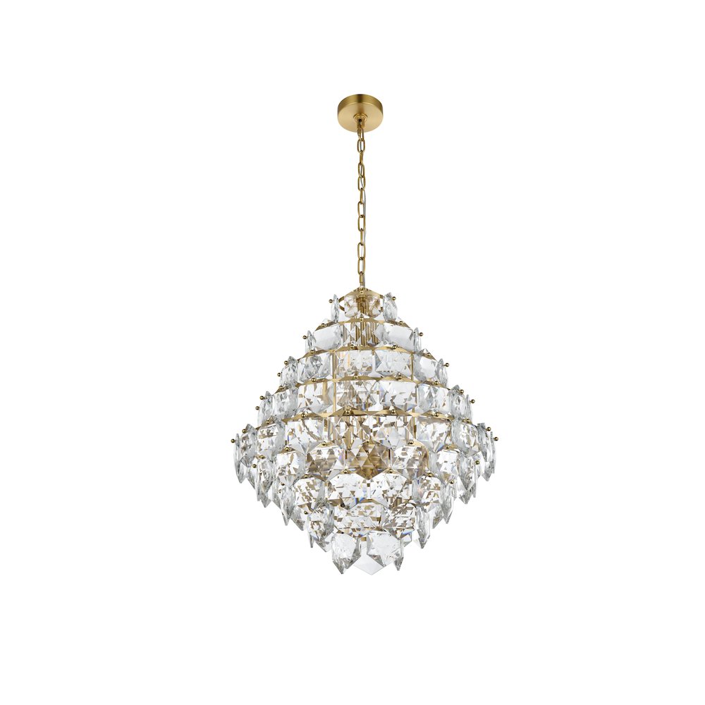 Adaline 24 Inch Chandelier In Satin Gold. Picture 7