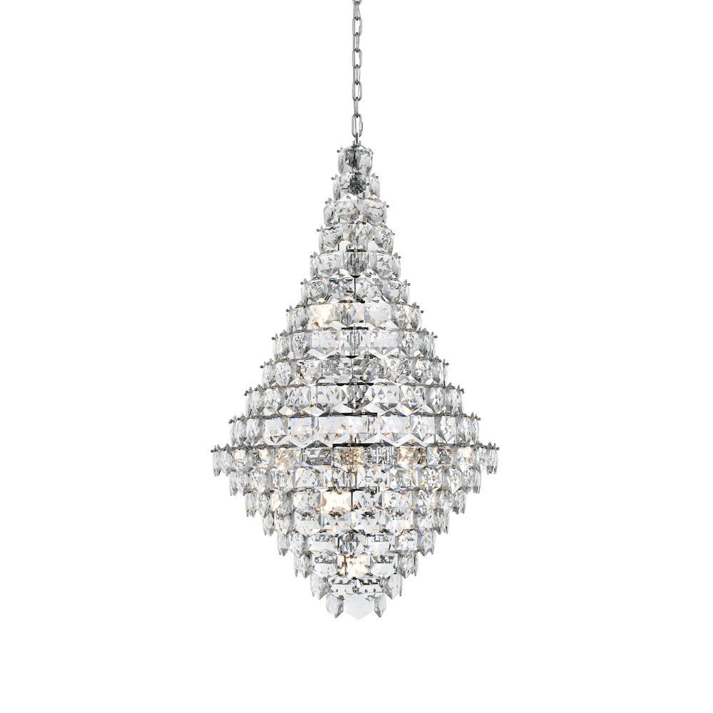 Adaline 36 Inch Chandelier In Chrome. Picture 3