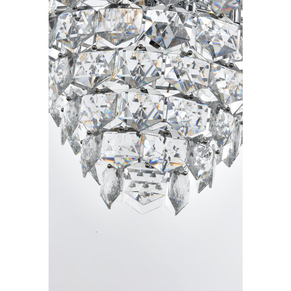 Adaline 36 Inch Chandelier In Chrome. Picture 4