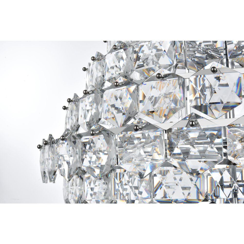 Adaline 36 Inch Chandelier In Chrome. Picture 5