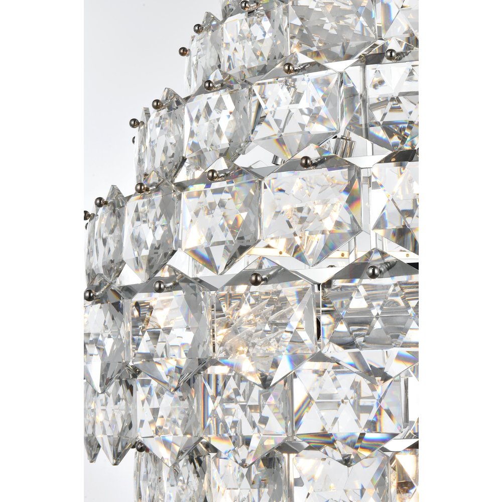 Adaline 36 Inch Chandelier In Chrome. Picture 6