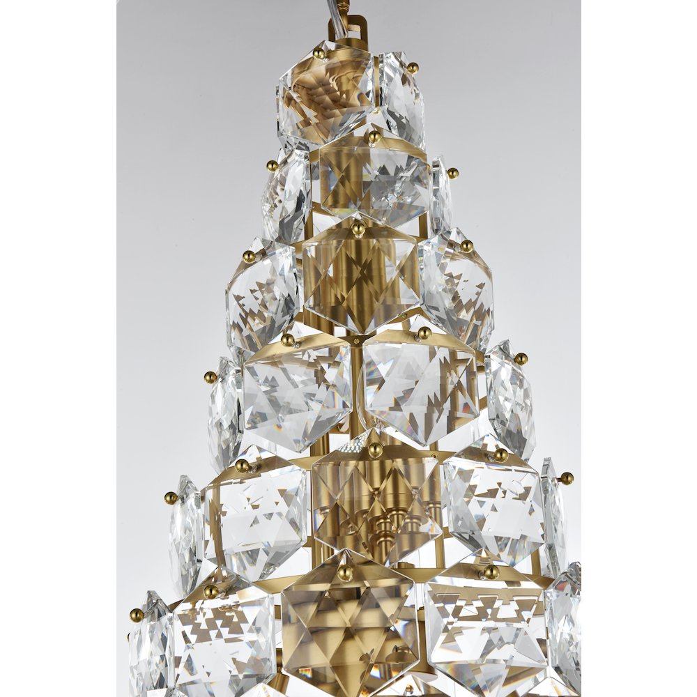 Adaline 36 Inch Chandelier In Satin Gold. Picture 4