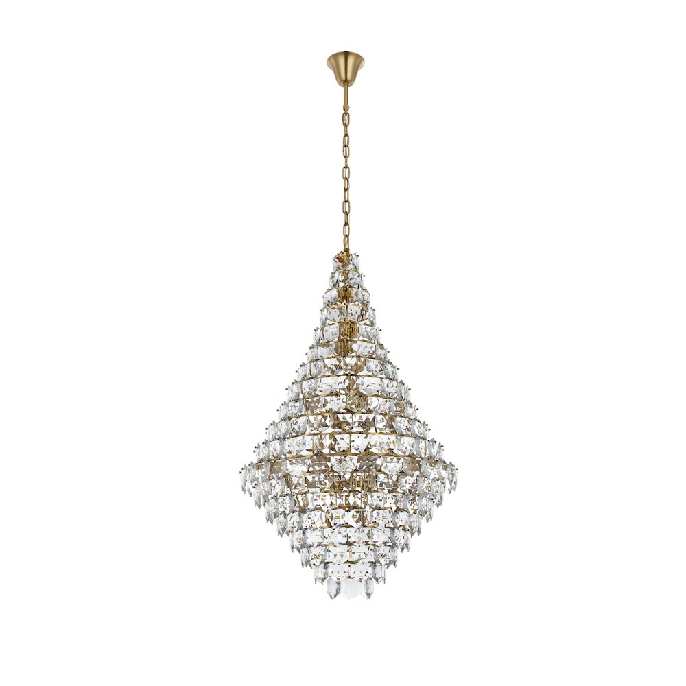 Adaline 36 Inch Chandelier In Satin Gold. Picture 7