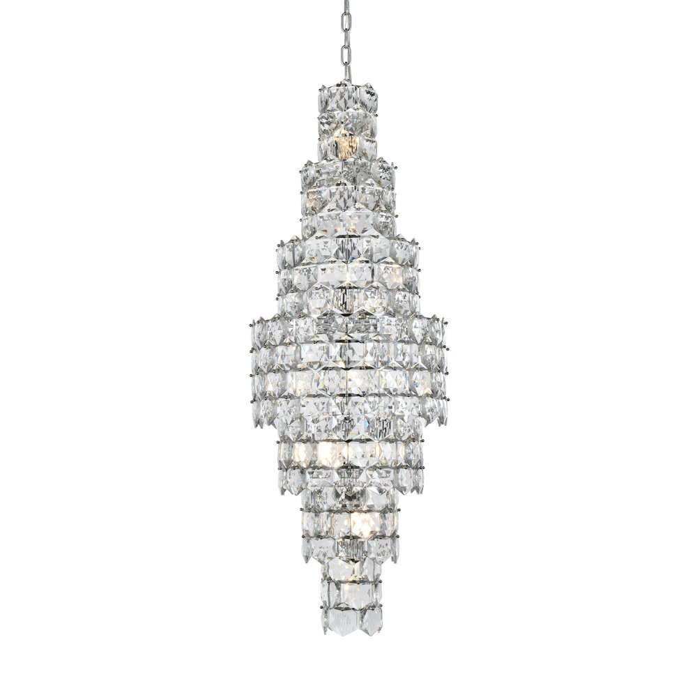 Adaline 24 Inch Chandelier In Chrome. Picture 3