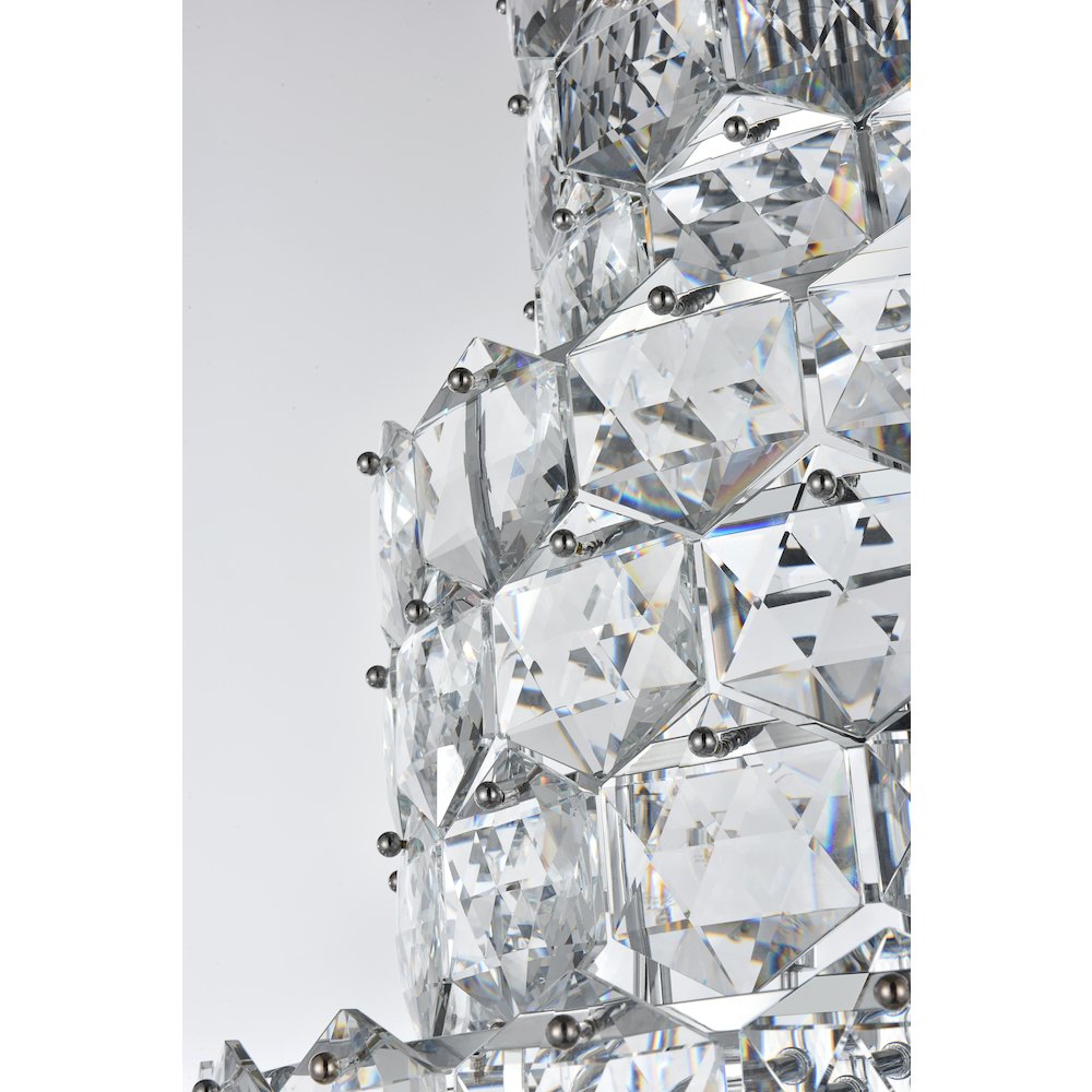 Adaline 24 Inch Chandelier In Chrome. Picture 5