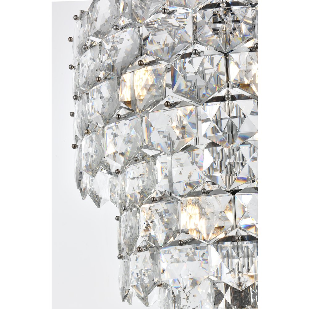 Adaline 24 Inch Chandelier In Chrome. Picture 6