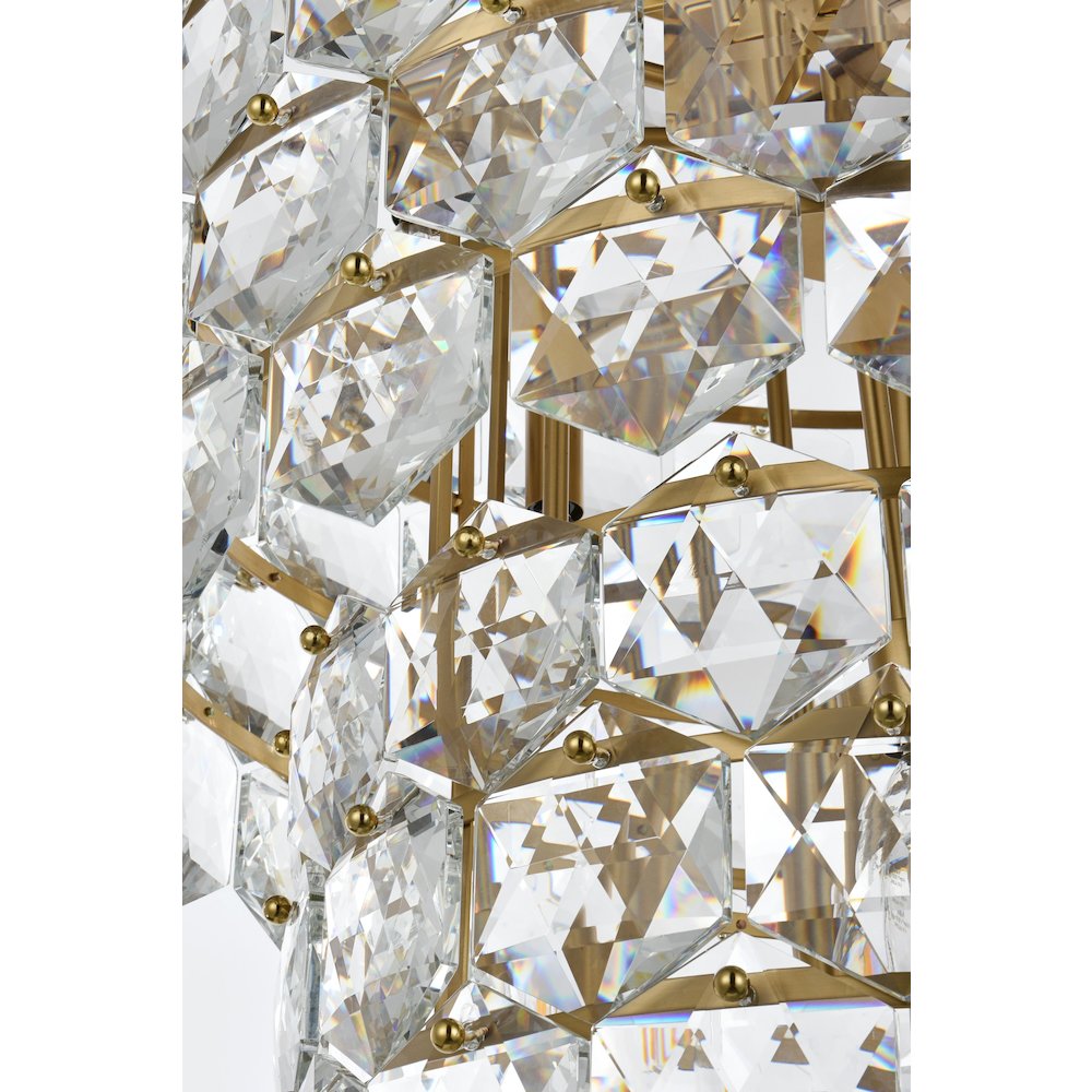 Adaline 24 Inch Chandelier In Satin Gold. Picture 6