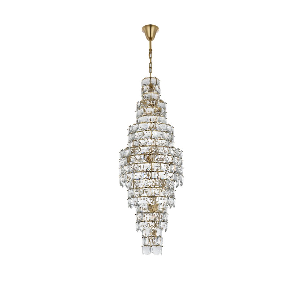 Adaline 24 Inch Chandelier In Satin Gold. Picture 7