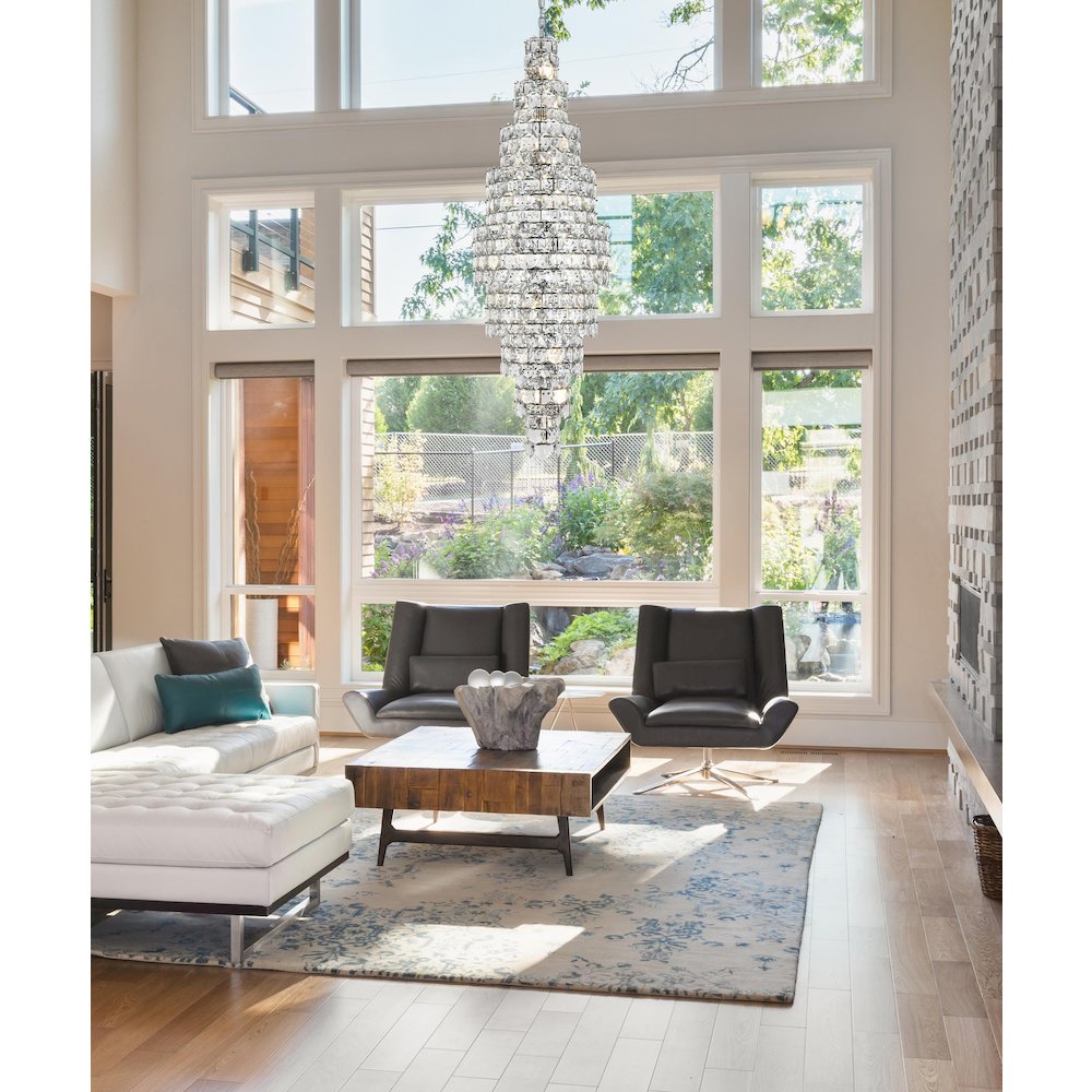 Adaline 30 Inch Chandelier In Chrome. Picture 2