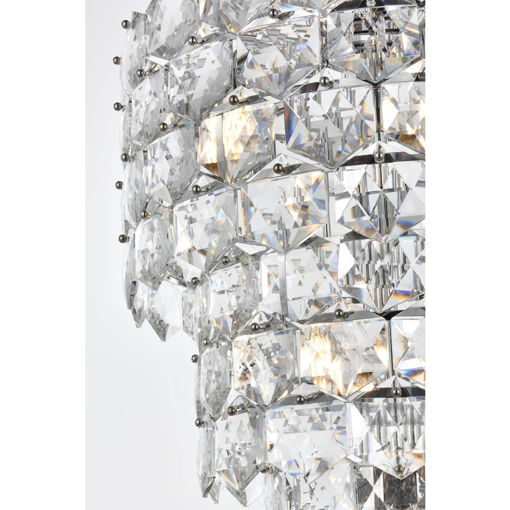 Adaline 30 Inch Chandelier In Chrome. Picture 5